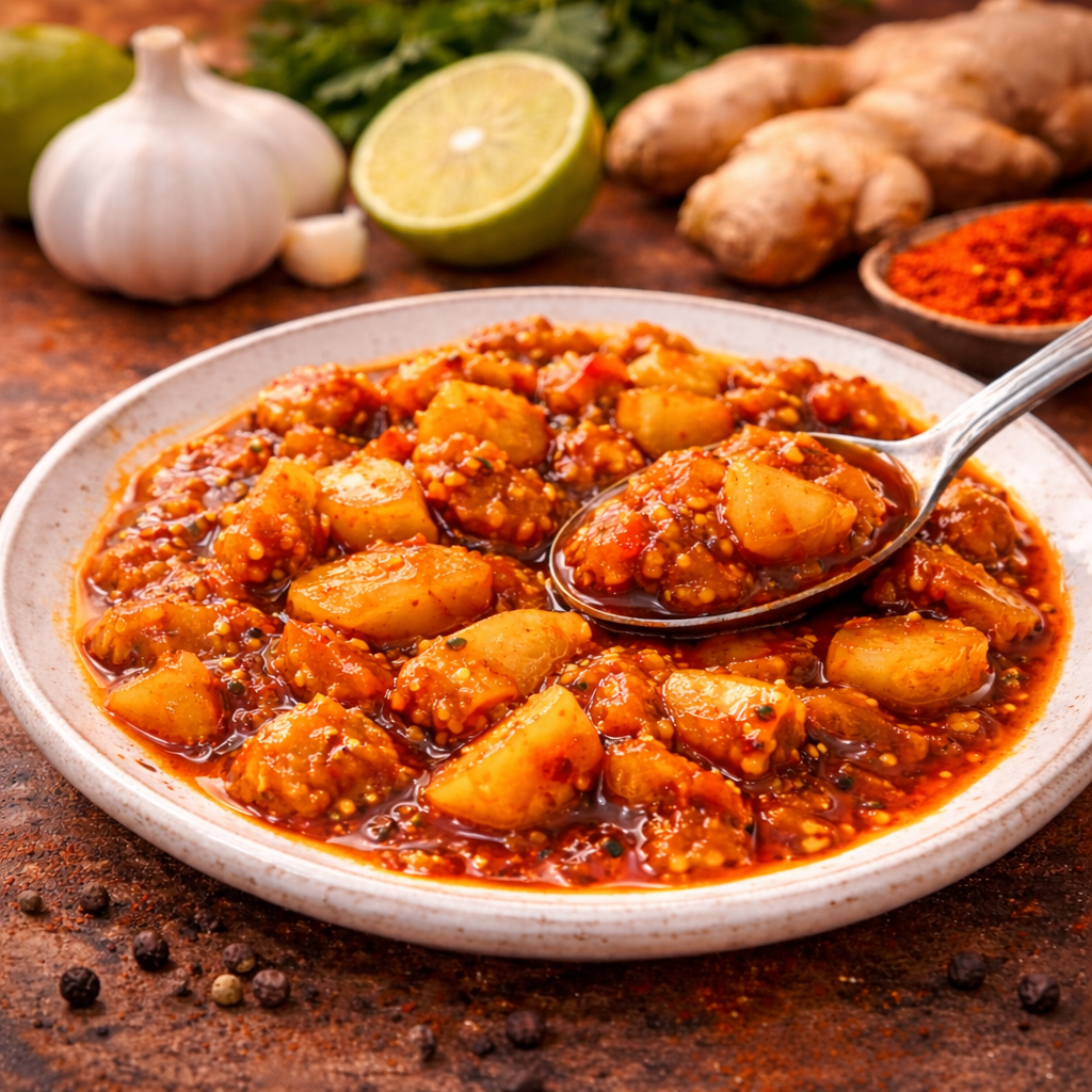 COMBINATION OF FRESH GARLIC AND GINGER